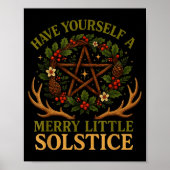Have Yourself A Merry Little Solstice Witchcore  Poster (Voorkant)