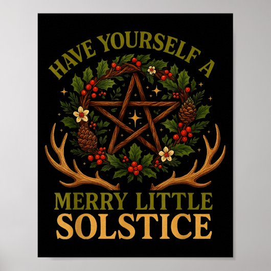Have Yourself A Merry Little Solstice Witchcore Poster (Voorkant)
