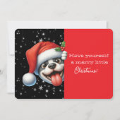 Have Yourself  Merry Little Christmas Grinning Dog (Voorkant)