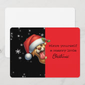 Have Yourself  Merry Little Christmas Grinning Dog (Voorkant / Achterkant)