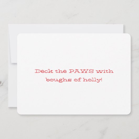 Have Yourself  Merry Little Christmas Grinning Dog (Achterkant)