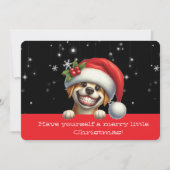 Have Yourself  Merry Little Christmas Grinning Dog (Voorkant)