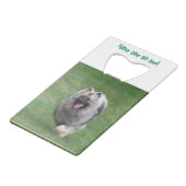 Havel: "Heb er een op mij!" Creditcardflesopening Creditkaart Flessenopener (Achterkant Gekanteld)