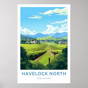 Havelock Noord-Nieuw-Zeeland Reisprint Poster