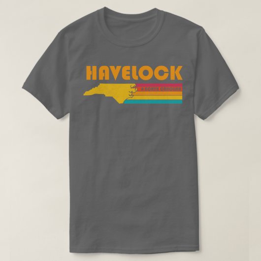Havelock North Olina  Verdrietig Souvenir T-shirt (Design voorkant)