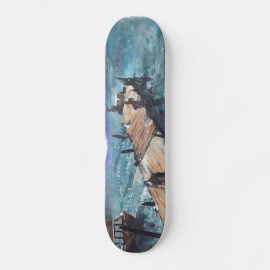 Haven aan zee skateboard (Voorkant)