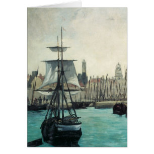 Haven bij Calais door Manet, Vintage Impressionism