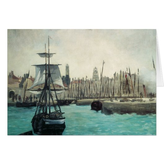 Haven bij Calais door Manet, Vintage Impressionism (Voorkant Horizontaal)