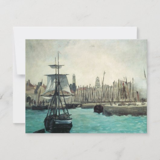 Haven bij Calais door Manet, Vintage Impressionism (Voorkant)