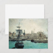 Haven bij Calais door Manet, Vintage Impressionism (Voorkant / Achterkant)