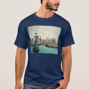 Haven bij Calais door Manet, Vintage Impressionism T-shirt