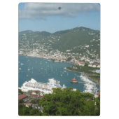 Haven bij St. Thomas Amerikaanse Maagdeneilanden Klembord (Achterkant)