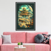 Haven Boven de Storm Canvas Afdruk (Insitu (Woonkamer))