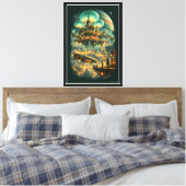 Haven Boven de Storm Canvas Afdruk (Insitu (Slaapkamer))