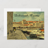 haven Dubrovnik Kroatië Briefkaart (Voorkant / Achterkant)