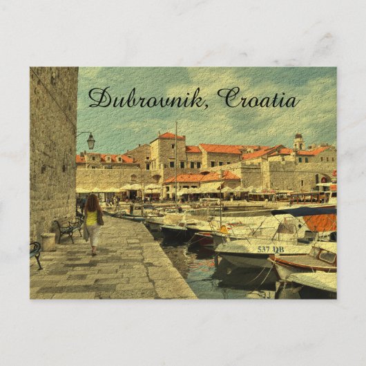 haven Dubrovnik Kroatië Briefkaart (Voorkant)