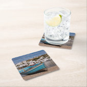 Haven- en havengebied met Griekse vissersboten Kartonnen Onderzetters (Insitu)