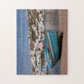 Haven- en havengebied met Griekse vissersboten Legpuzzel (Verticaal)