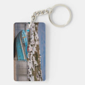 Haven- en havengebied met Griekse vissersboten Sleutelhanger (achterkant)