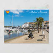 Haven en Paseo Marítimo van Mahon - Menorca, Spanj Briefkaart (Voorkant)
