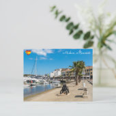Haven en Paseo Marítimo van Mahon - Menorca, Spanj Briefkaart (Staand voorkant)