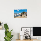 Haven en Paseo Marítimo van Mahon - Menorca, Spanj Poster (Thuiskantoor)