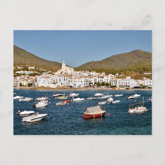 Haven en stad Cadaqués in Spanje Briefkaart (Voorkant)