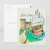Haven Galleon Briefkaart (Voorkant / Achterkant)