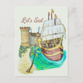 Haven Galleon Briefkaart