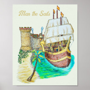 Haven Galleon Poster