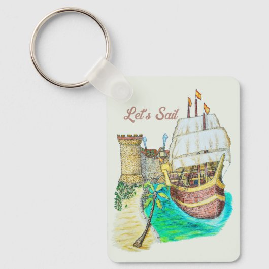 Haven Galleon Sleutelhanger (Voorkant)