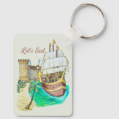 Haven Galleon Sleutelhanger (Achterkant)