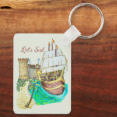 Haven Galleon Sleutelhanger (Achterkant)