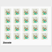 Haven Galleon Vierkante Sticker (Vel)