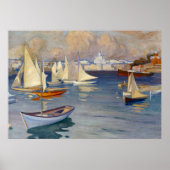 Haven in Helsinki, Albert Edelfelt Poster (Voorkant)