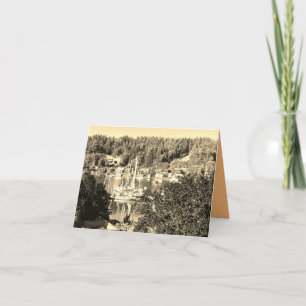 Haven in sepia  kaart