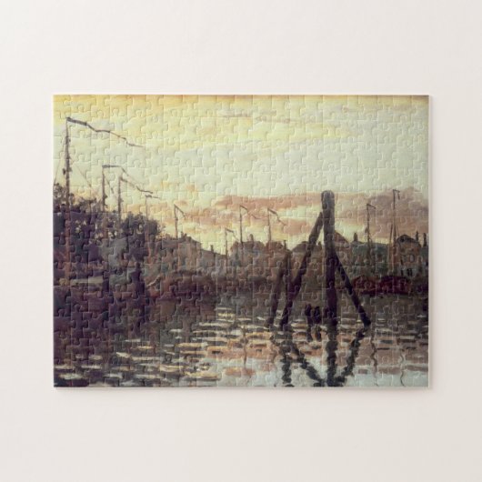 Haven in Zaandam Monet Fine Art Legpuzzel (Horizontaal)