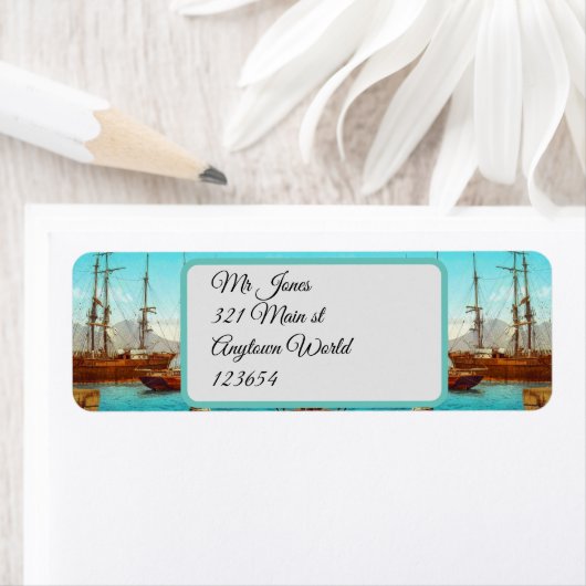  haven Italië 1800s Etiket (Insitu)