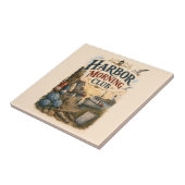 Haven Ochtendclub Kustvuurtoren Tegeltje (Zijkant)