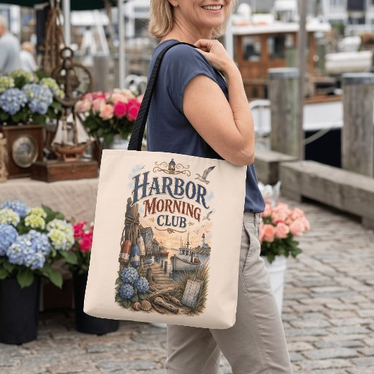 Haven Ochtendclub Kustvuurtoren Tote Bag
