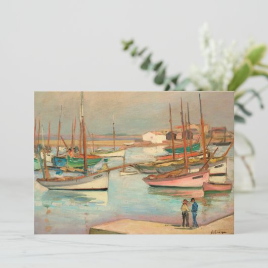 Haven op het eiland Yeu | Henri Lebasque (Staand voorkant)