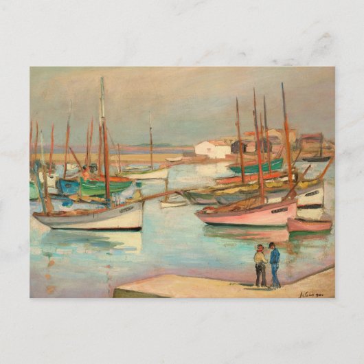 Haven op het eiland Yeu | Henri Lebasque Briefkaart (Voorkant)