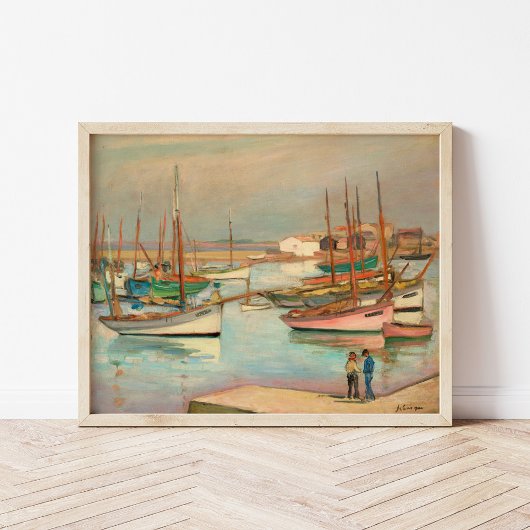 Haven op het eiland Yeu | Henri Lebasque Poster