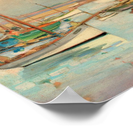 Haven op het eiland Yeu | Henri Lebasque Poster (Hoek)