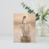 Haven Pelikaan | Kust Wilde Kunst | Postkaart (Staand voorkant)