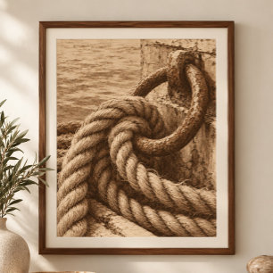 Haven Touw in Sienna Kunstprint Poster