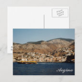 Haven van Aegina - Griekenland Briefkaart (Voorkant / Achterkant)