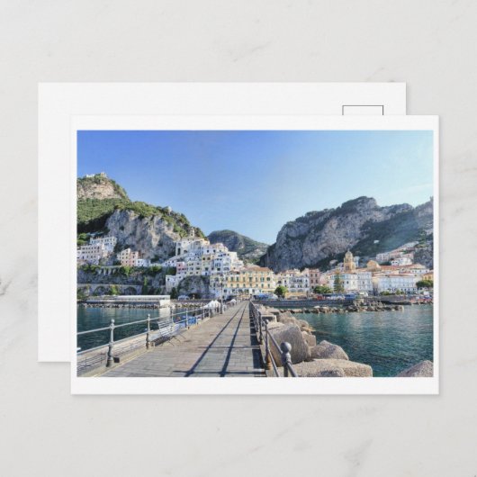 Haven van Amalfi Coast Feestdagenkaart (Voorkant / Achterkant)