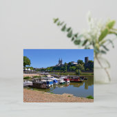 Haven van Angers in Frankrijk Folie Feestdagen Briefkaart (Staand Voorkant)