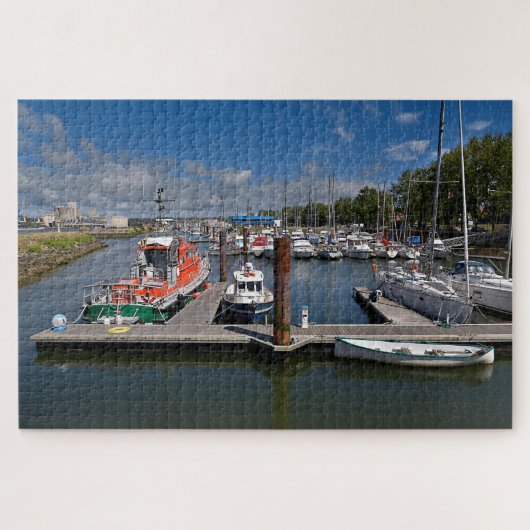 Haven van Anglet in Frankrijk Legpuzzel (Horizontaal)
